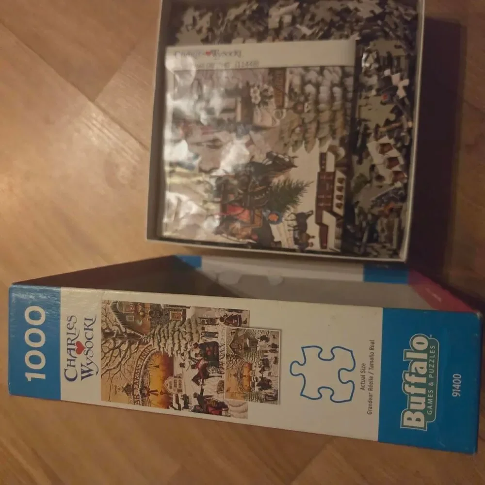 Charles Wysocki Holiday Collection 1000 Piece Puzzle – Fox Briar Farms Inn